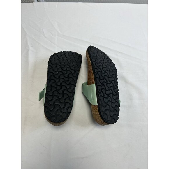 Birkenstock Pearl Green Women 38 Gizeh Slip On Thongs  Flat Sandal Shoes. 💚 - Picture 3 of 10